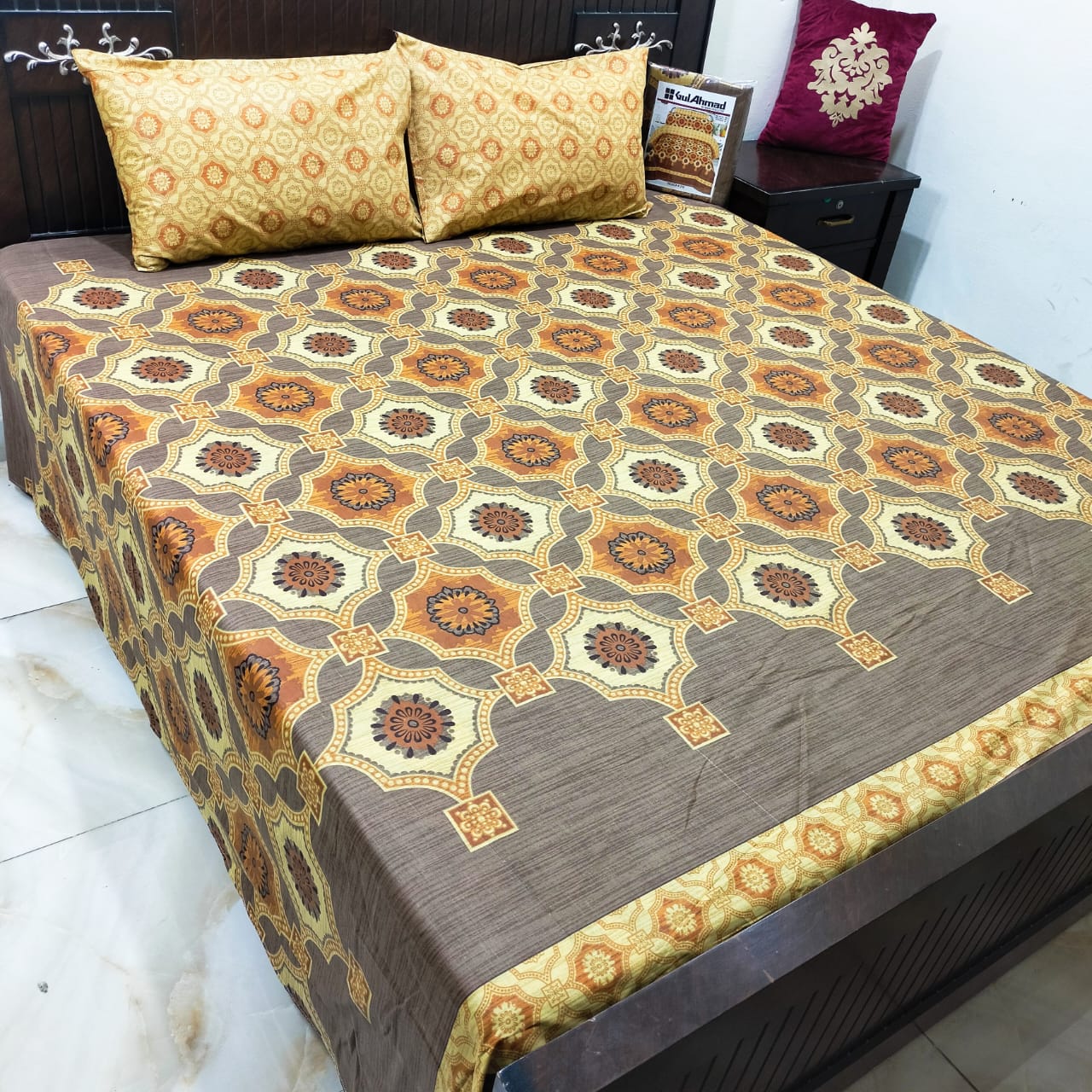 Gul Ahmed 3-Piece Bedsheet Set