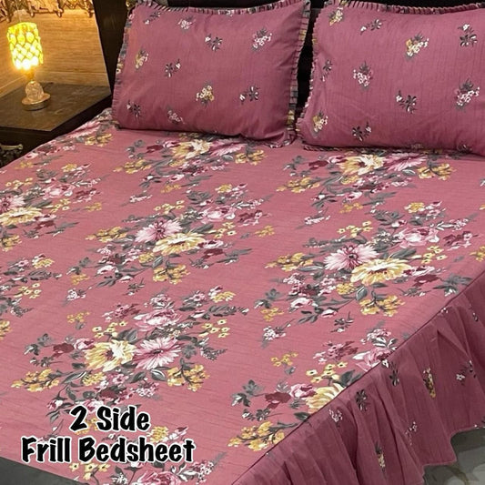 Frilled bedsheets 3pcs