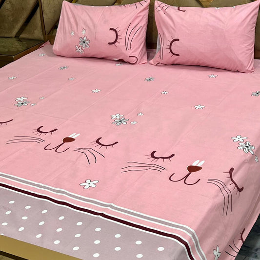 Cotton Bedsheet Set-3PC